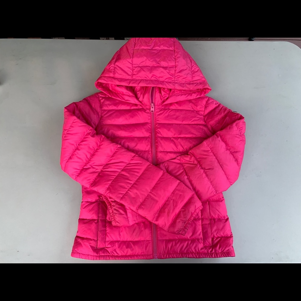 Abercrombie & Fitch : Hot pink puffer jacket